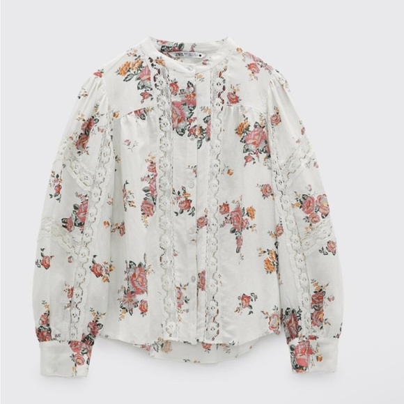 Zara linen blend blouse - Picture 3 of 9